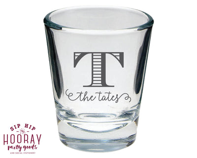 We Tied the Knot Wedding Reception Shot Glasses #1478