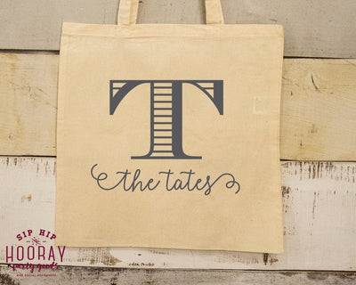 Wedding Monogram Tote Bags #1478