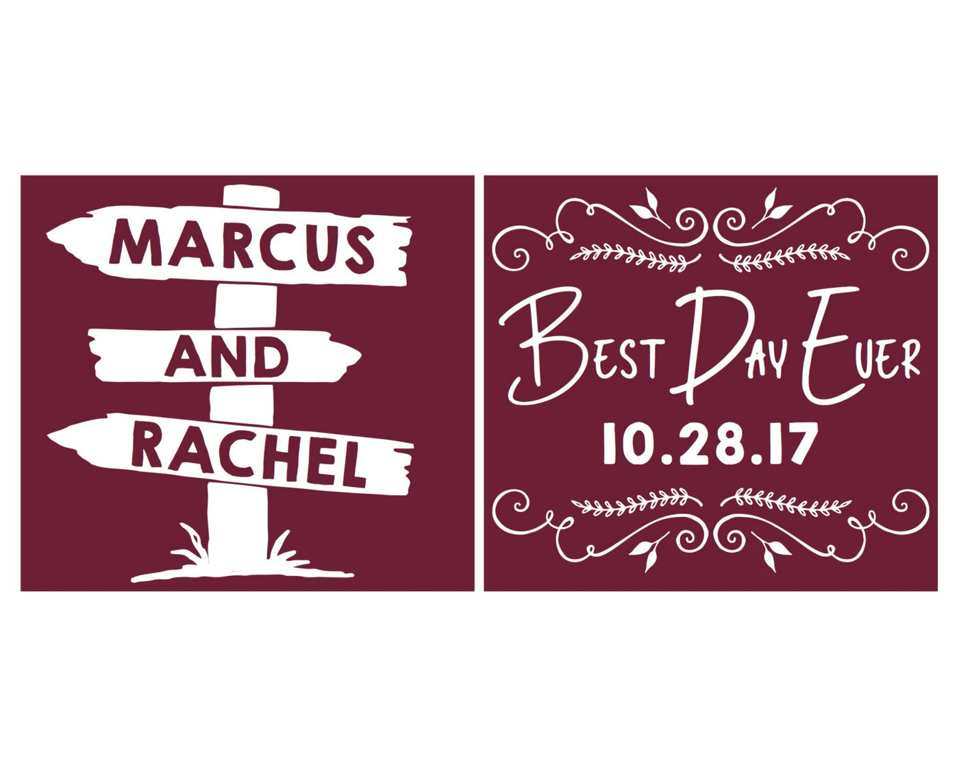 Best Day Ever Neoprene Wedding Can Coolers, #1655
