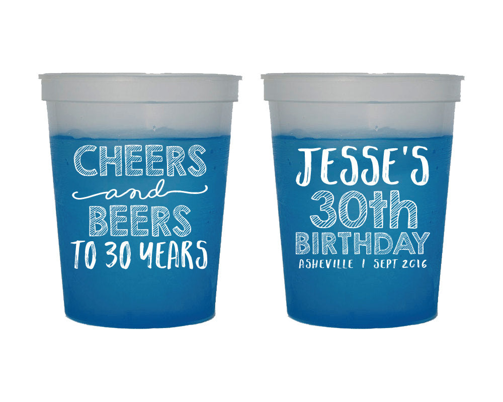 Cheers and Beers Birthday Mood Cup Design #1656