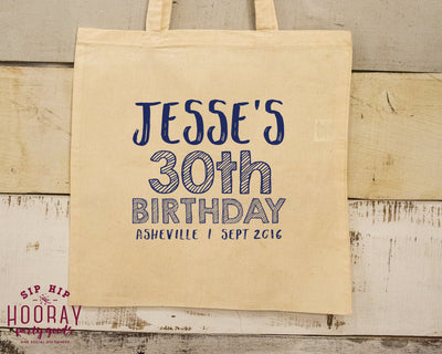 Birthday Party Welcome Tote Bag 1656