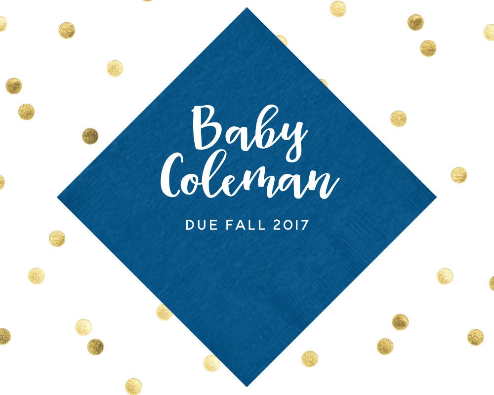 Baby Shower Napkins #1606