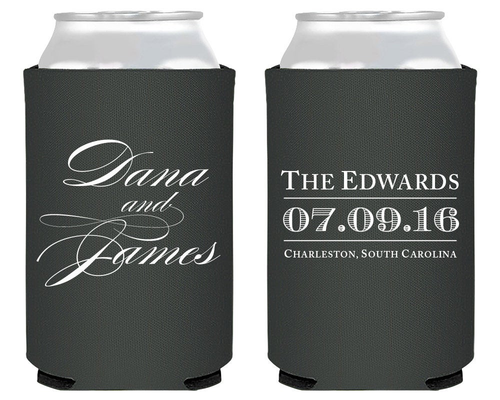 Custom Elegant Event Can Coolers #1613