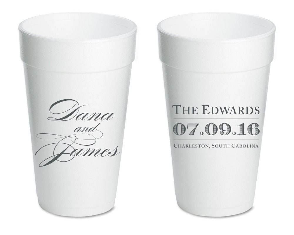 Custom Elegant Event Foam Cups #1613