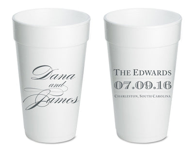 Custom Elegant Event Foam Cups #1613