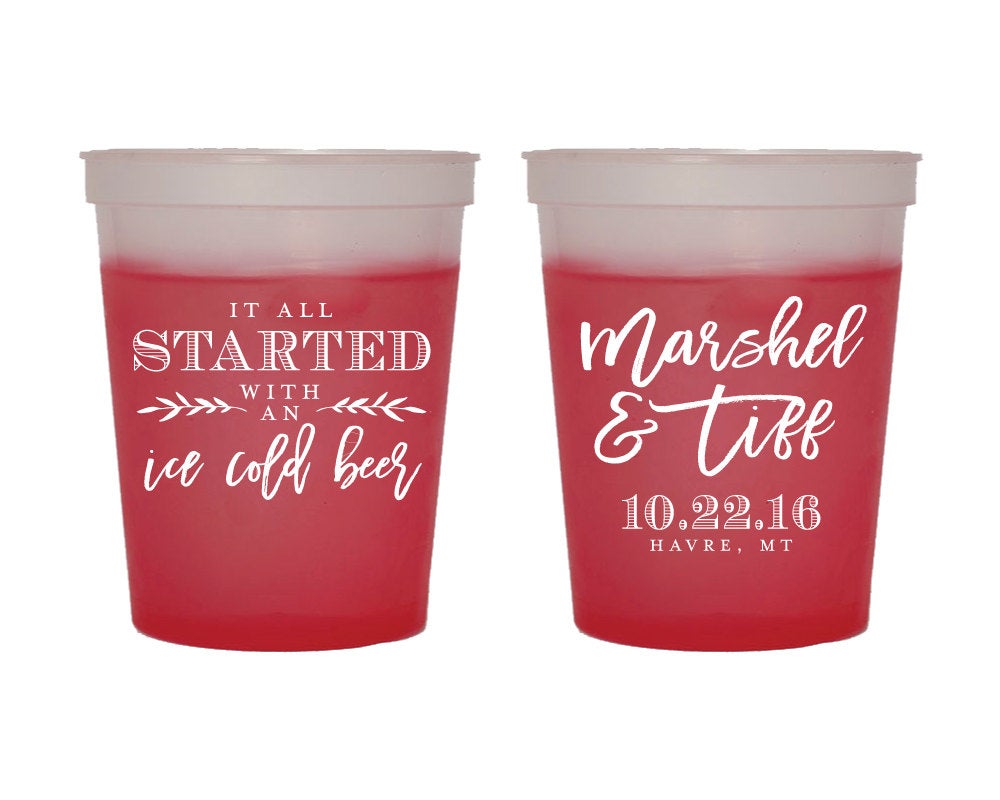 It all started with an Ice Cold Beer Color Changing Cups #1657