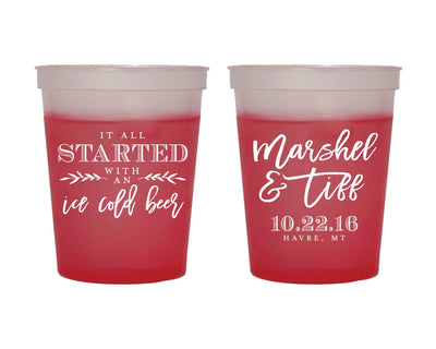 It all started with an Ice Cold Beer Color Changing Cups #1657