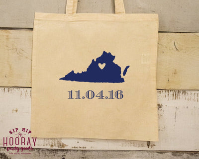 State Theme Wedding Welcome Destination Tote Bag 1662