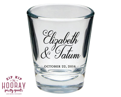 Elegant Monogrammed Shot Glasses #1663