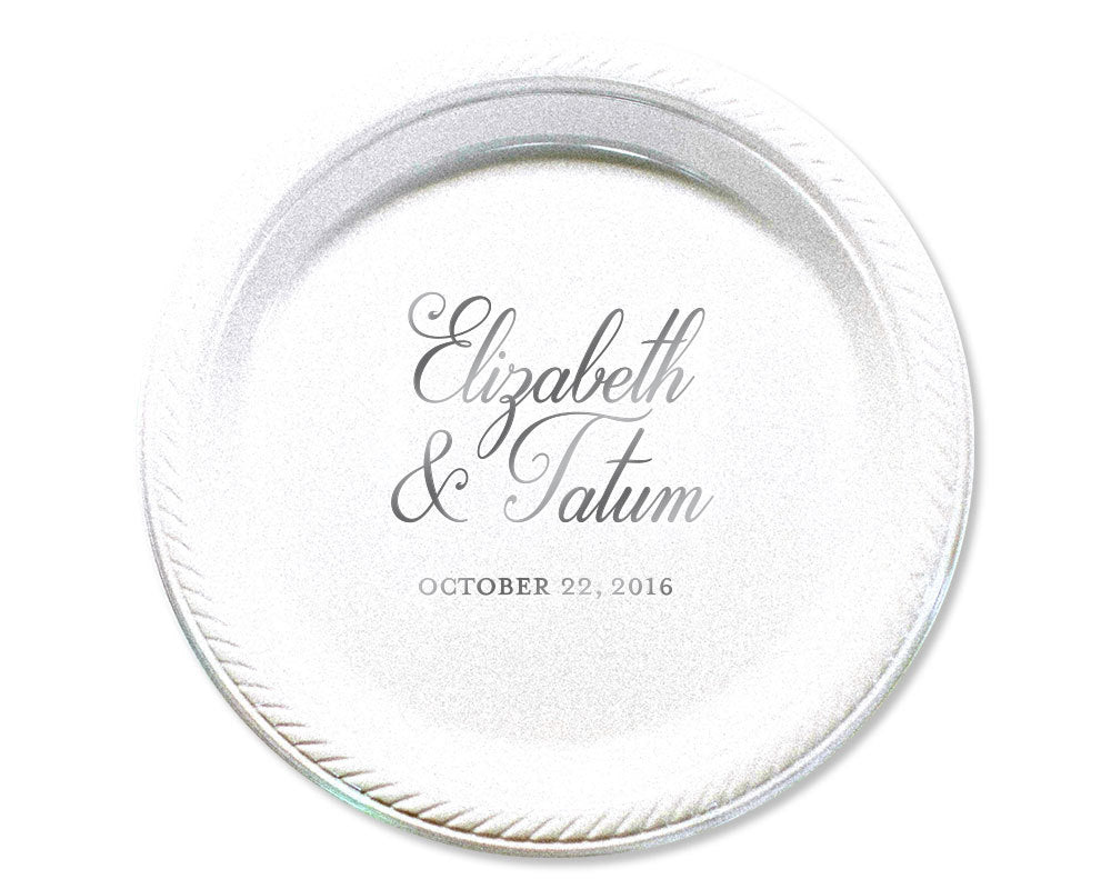 Custom Elegant Event Plates #1663