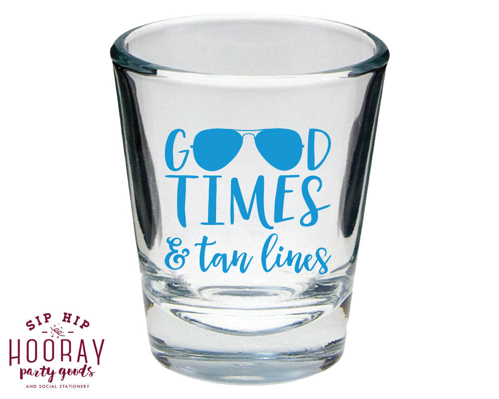 Beach Party Bachelorette Shot Glass Design #1664