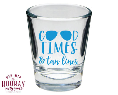 Beach Party Bachelorette Shot Glass Design #1664