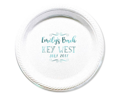 Bachelorette Beach Party Cake Plates #1664