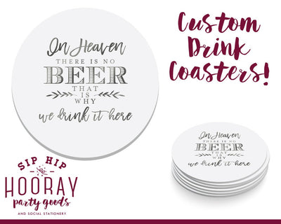 Custom Party Favors Drink Coasters #1665