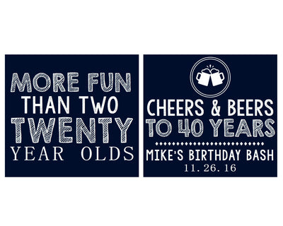 Funny Birthday Party Neoprene Can Coolers #1674