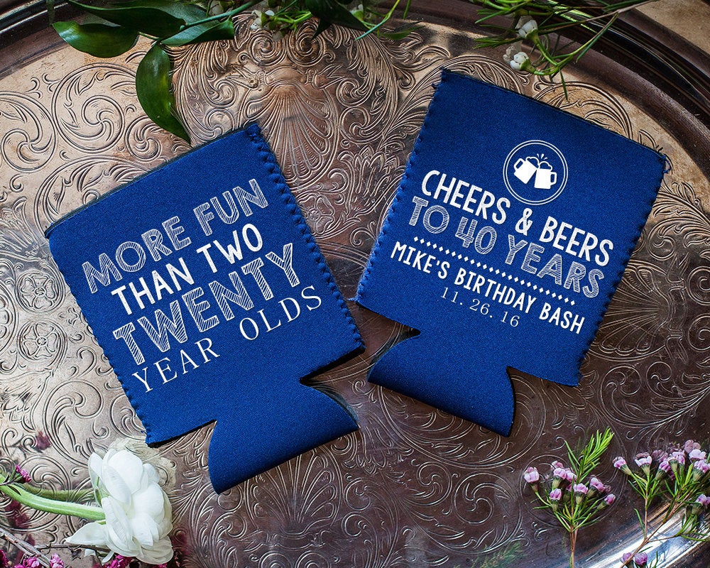 Funny Birthday Party Neoprene Can Coolers #1674
