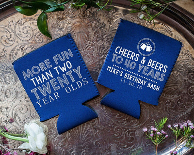 Funny Birthday Party Neoprene Can Coolers #1674