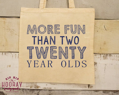 Cheers and Beers Birthday Party Welcome Tote Bag 1674