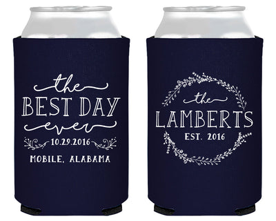 Best Day Ever Wreath Can Coolers #1631