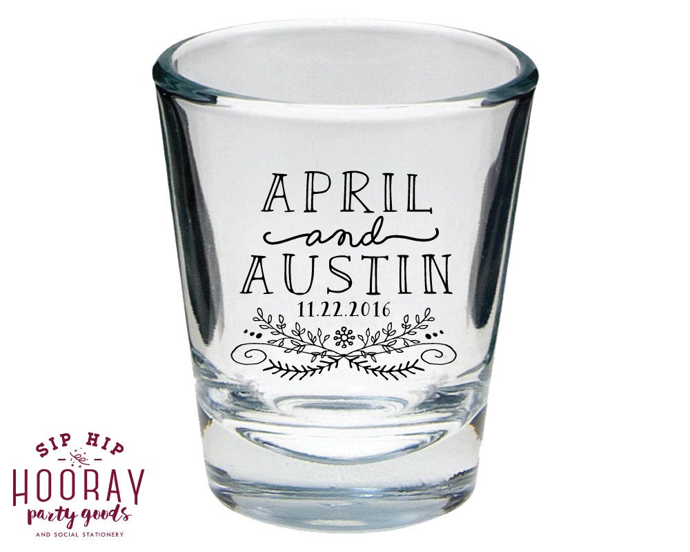 Wedding Reception Shot Glasses #1574