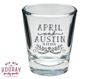 Wedding Reception Shot Glasses #1574