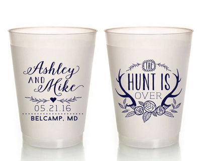 The Hunt is Over 16oz Frosted Cups Design #1579