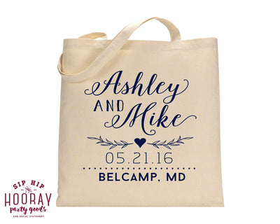 Floral Wedding Tote Bags #1579