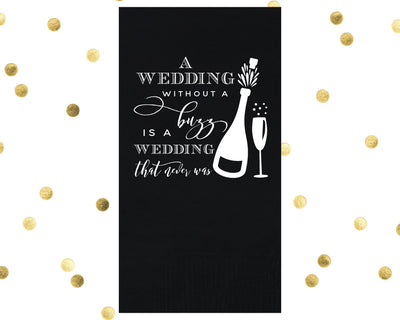 Wedding Buzz Guest Towel Design #1607