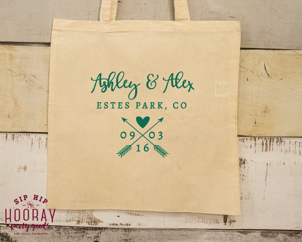 Rustic Crossed Arrows Tote Bag Design #1651
