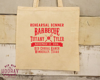 BBQ Event Favor Tote Bag 1652