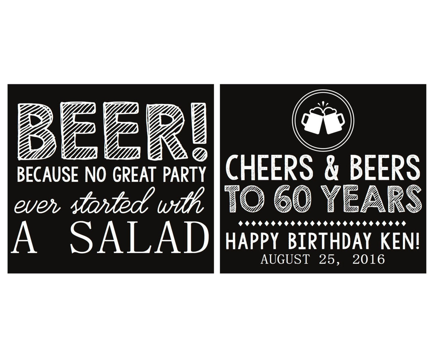 Cheers and Beers Birthday Party Neoprene Can Coolers, #1654