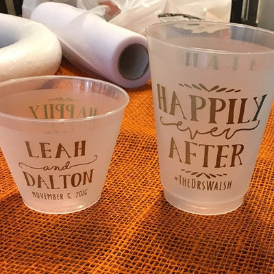 The Adventure Begins Engagement 9oz Frosted Cups #1680