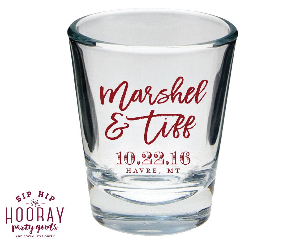 It all started with an Ice Cold Beer Wedding Shot Glass Design #1657