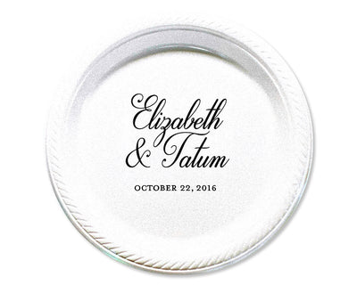 Custom Elegant Monogram Plates #1663