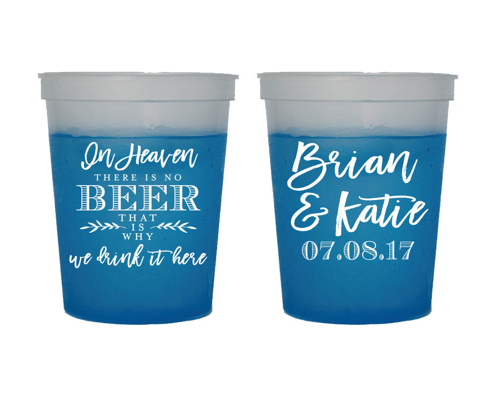 Custom Party Favors Color Changing Cups #1665