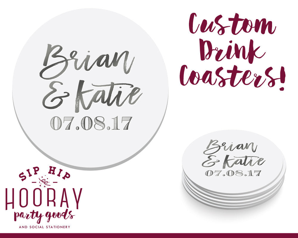 Custom Party Favors Drink Coasters #1665