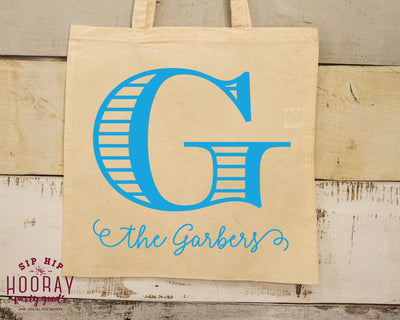 Custom Monogram Tote Bags #1667