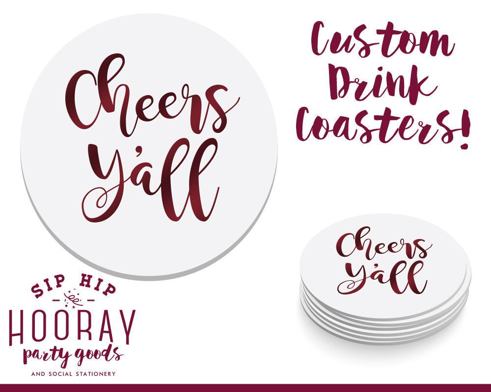 Cheers Ya'll Coasters #1684