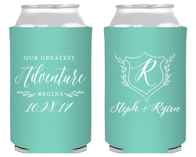 Our Greatest Adventure Wedding Can Coolers #1688