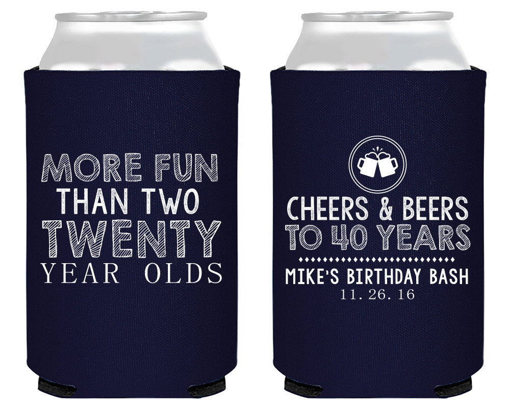 Funny Birthday Party Neoprene Can Coolers #1674