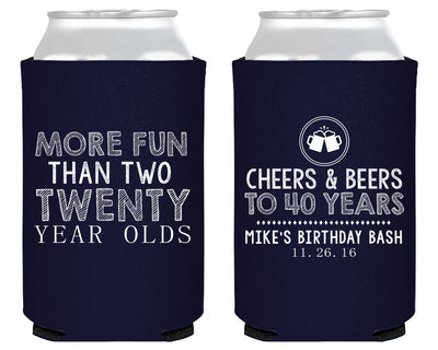 Funny Birthday Party Neoprene Can Coolers #1674