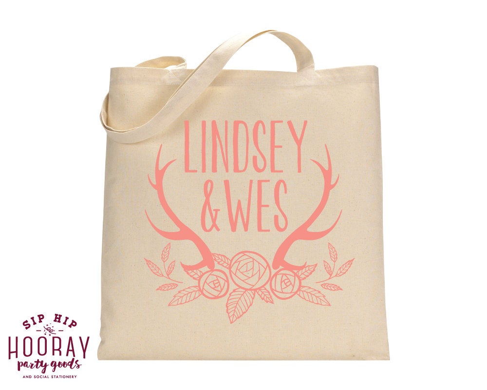 Rustic Antlers Tote Bag #1582
