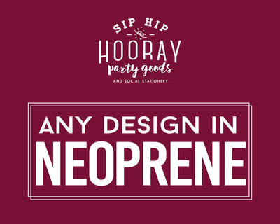 Neoprene Custom State Wedding Can Cooler