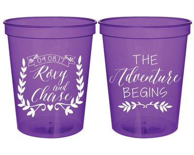 The Adventure Begins Wreath Stadium Cups #1680