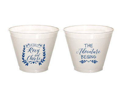 The Adventure Begins Engagement 9oz Frosted Cups #1680