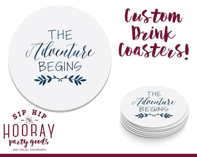 The Adventure Begins Coaster Design #1680