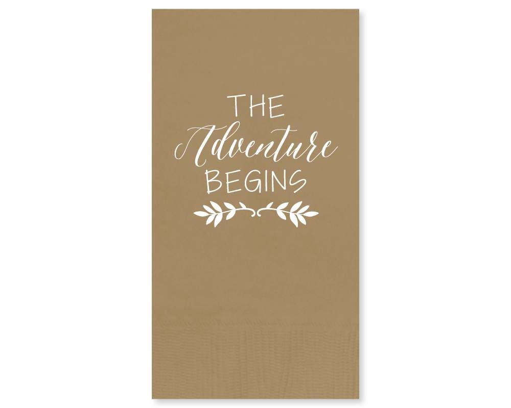 Custom Monogram Wedding Guest Towel Napkin Design #1680