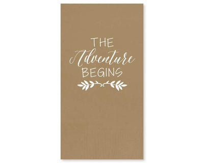 Custom Monogram Wedding Guest Towel Napkin Design #1680