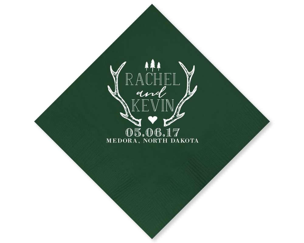Rustic Wedding Napkins #1681