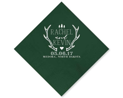Rustic Wedding Napkins #1681